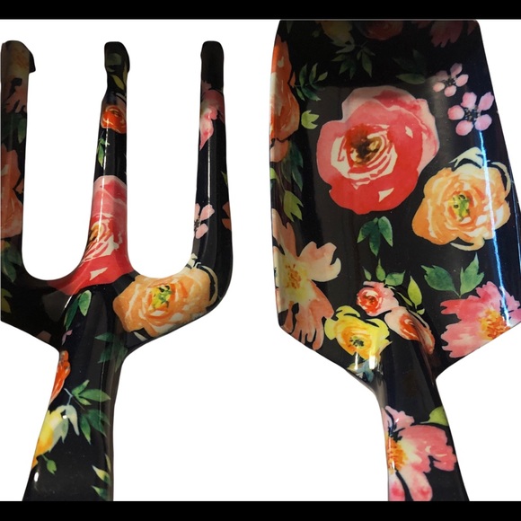 Garden Party  Floral Garden Kit 2 Pc Fork & Trowel Kit Floral Design Tools - Picture 4 of 7